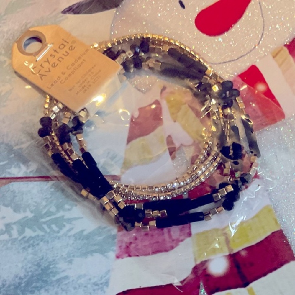 Bracelet set blue tones